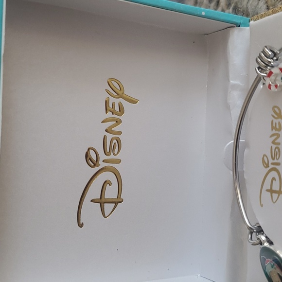 NIB Disney Christmas Themed Stainless Steel Expand Charm Bracelet Mickey Mouse - Picture 5 of 8